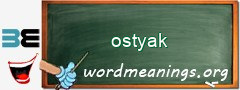 WordMeaning blackboard for ostyak